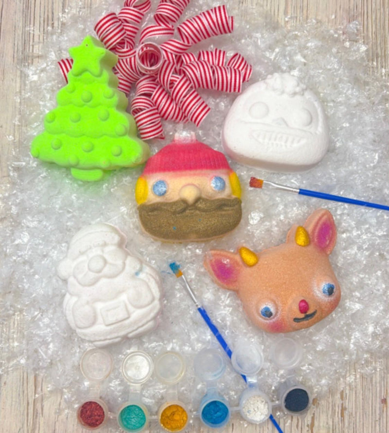 Christmas Friends Bath Bomb Paint Kit