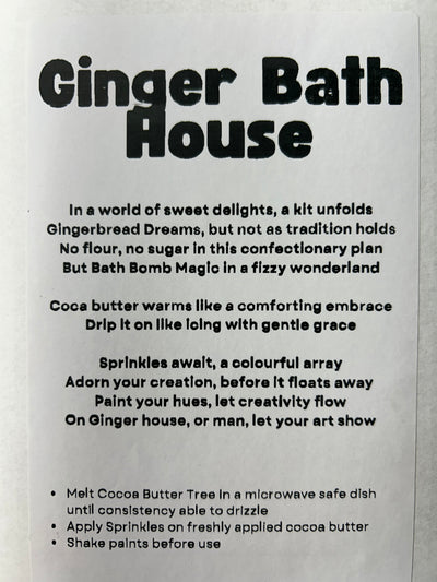 GingerBATH house diy kit