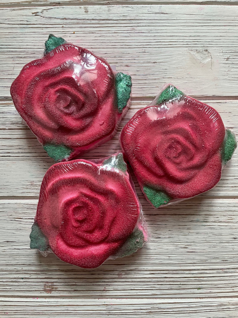 Rose bath bomb