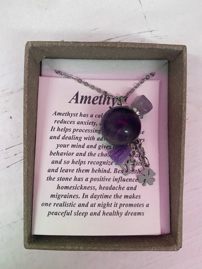 Essential Oil Crystal Necklace