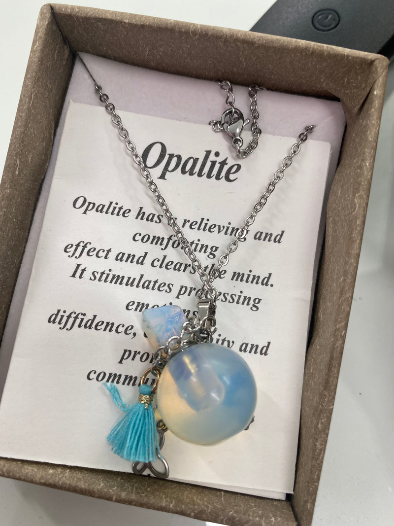 Essential Oil Crystal Necklace