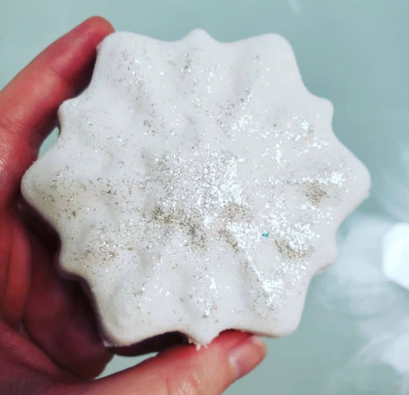 White Snowflake Bath Bomb